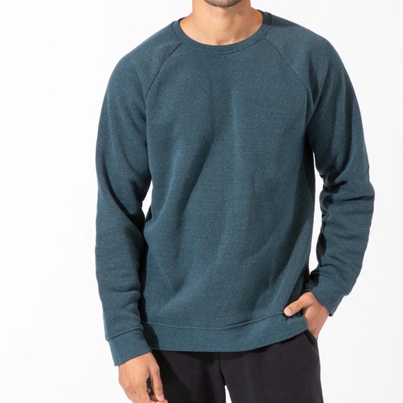 NWT Dark Green Long Sleeve Raglan Sweatshirt - Picture 1 of 5